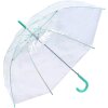 Juleeze JZUM0080GR Deštník transparentní 58 cm zelený