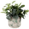Clayre & Eef 6TE0530L Květináč Ø 18x15 cm Vintage Green