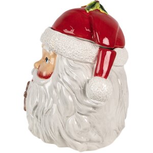 Clayre & Eef 6CE1856 Dóza s víčkem 20x17x22 cm Father Christmas