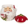 Clayre & Eef 6CE1856 Dóza s víčkem 20x17x22 cm Father Christmas