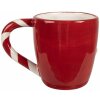 Clayre & Eef 6CEMU0158 Hrnek Gingerbread Red-White 325ml 14x9x10cm