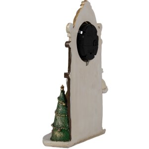 Clayre & Eef 6PR4180 Dekorace Vánoční hodiny 15x7x22 cm