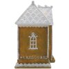 Clayre & Eef 6PR4191 Dekorace domeček s LED diodami 12x9x15 cm