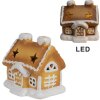 Clayre & Eef 6CE1805 Dekorace domeček s LED 11x9x11 cm