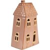 Clayre & Eef 6CE1841 Dekorace domeček s LED 10x6x16 cm