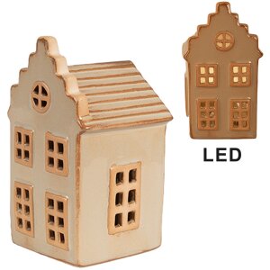 Clayre & Eef 6CE1843 Dekorace domeček s LED diodami...