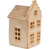 Clayre & Eef 6CE1843 Dekorace domeček s LED diodami 6x6x11 cm