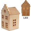 Clayre & Eef 6CE1844 Dekorace domeček s LED diodami 8x7x16 cm