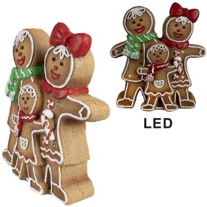 Clayre & Eef 6MG0049 Dekorace perník s LED...