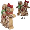 Clayre & Eef 6MG0049 Dekorace perník s LED diodami 31x10x35 cm