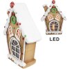 Clayre & Eef 6MG0050 Dekorace domeček s LED 27x11x36 cm