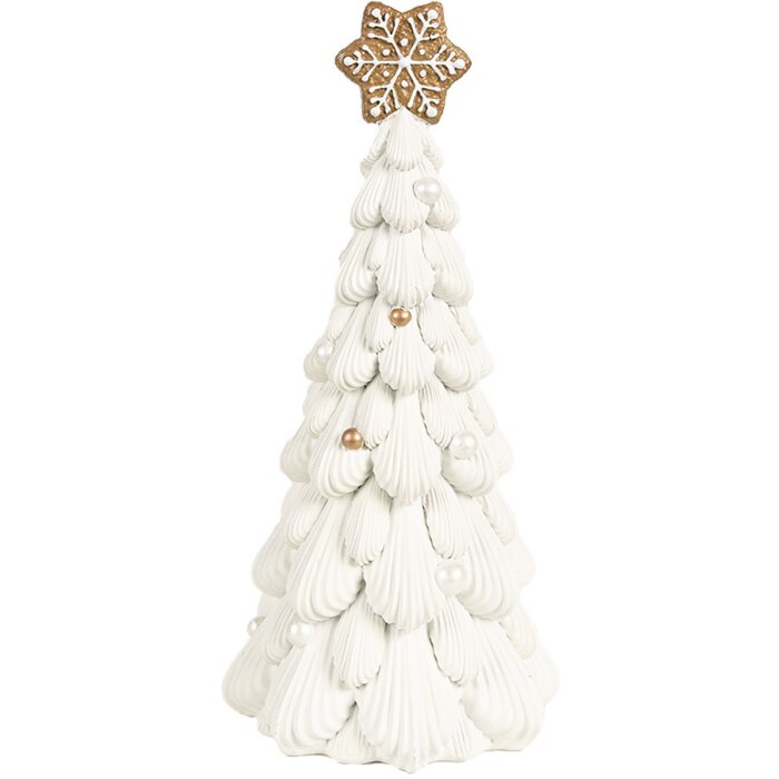 Clayre & Eef 6PR4246 Dekorace vánoční stromek Ø 13x26 cm