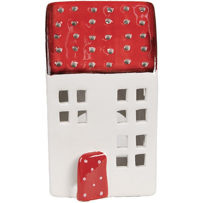 Clayre & Eef 6CE1846 Dekorace domeček 8x8x15 cm