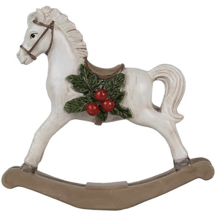 Clayre & Eef 6PR4171 Dekorace houpací kůň 17x5x16 cm