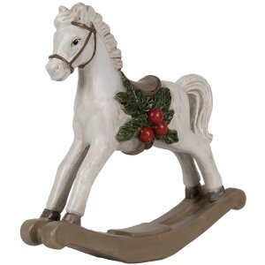 Clayre & Eef 6PR4171 Dekorace houpací kůň 17x5x16 cm