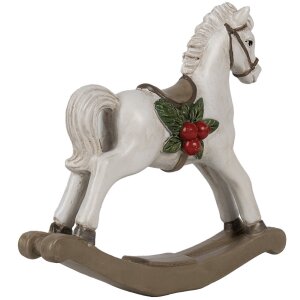 Clayre & Eef 6PR4171 Dekorace houpací kůň 17x5x16 cm