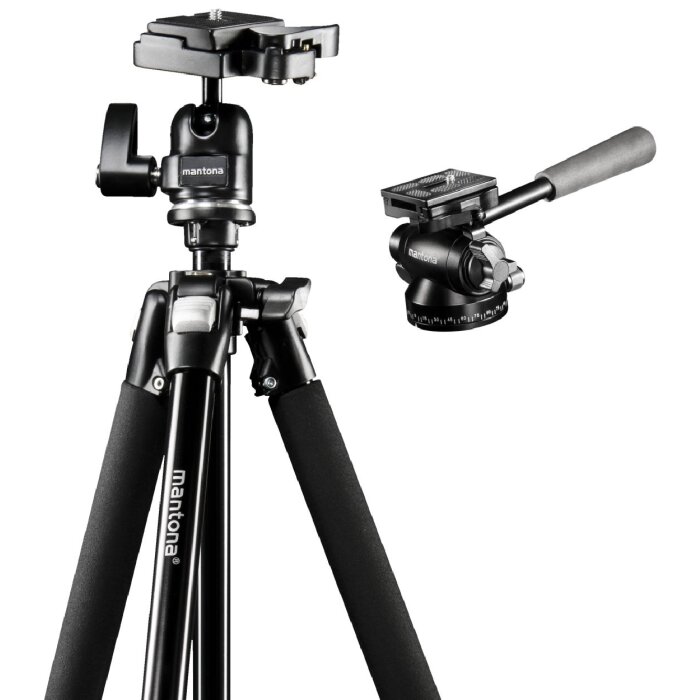 Stativ Mantona Scout Max s otočnou hlavou Pan 360° pro video