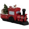 Clayre & Eef 6PR4178 Dekorace Lokomotiva Father Christmas LED 19x7x10 cm