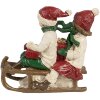 Clayre & Eef 6PR4182 Dekorace děti na saních 12x6x11 cm