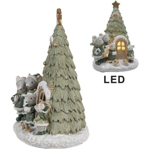Clayre & Eef 6PR4190 Dekorace Mouse family LED...