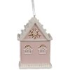 Clayre & Eef 6PR4205 Dekorace Přívěsek Dům 6x4x9 cm