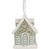Clayre & Eef 6PR4214 Dekorace Přívěsek Dům 6x4x8 cm