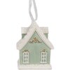 Clayre & Eef 6PR4214 Dekorace Přívěsek Dům 6x4x8 cm
