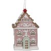 Clayre & Eef 6PR4215 Dekorace přívěsek dům 6x4x9 cm
