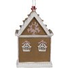 Clayre & Eef 6PR4215 Dekorace přívěsek dům 6x4x9 cm