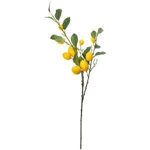 Clayre & Eef 5PL0105 Dekorace větvička s citrony 20x7x102 cm