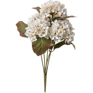 Clayre & Eef 6PL0303 Umělý květ hortenzie bílá zelená 44 cm