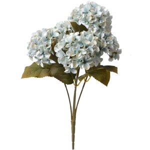 Clayre & Eef 6PL0306 Umělé květiny hortenzie modrozelená 42 cm