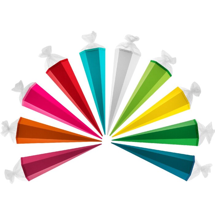 Goldbuch craft školní brašna 85 cm šestiúhelníková s tylovým uzávěrem různé barvy