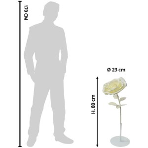 Clayre & Eef 50781 Dekorace Rose Ø 23x80 cm