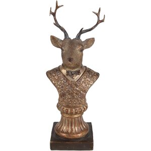 Clayre & Eef 6PR4281 Dekorace Jelen 10x8x25 cm