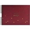 Spirálové album Exacompta LIFE červené 32x22cm 50 stran černé 250g/m² zlatá ražba
