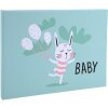 Exacompta fotokniha baby 30 stran bílá 28,5x22 cm zelená pastelový formát na šířku