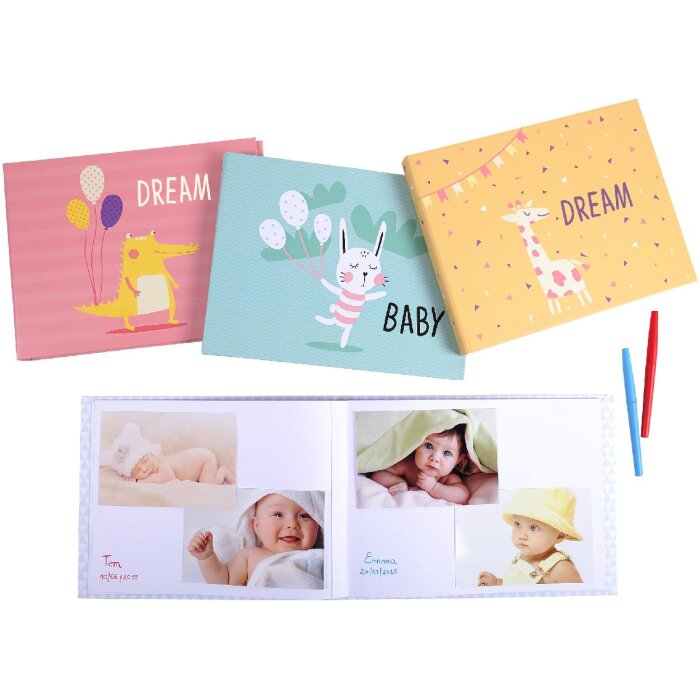 Exacompta 11231E Fotokniha s motivem zvířátka 30 stran bílá 28,5x22 cm