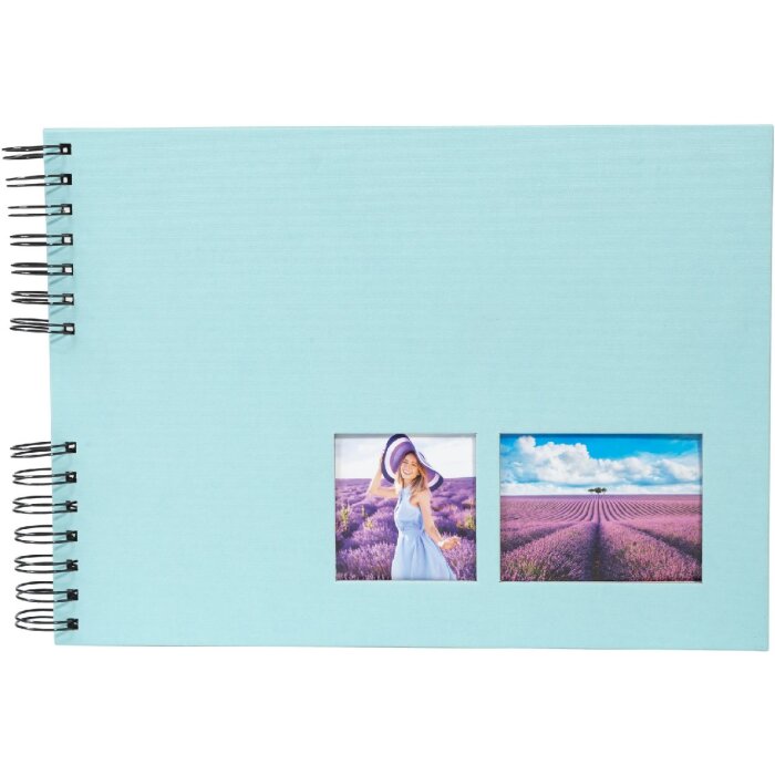 Exacompta spirálové fotoalbum MILANO Zelené 32x22 cm 50 černých stran 250g/m²