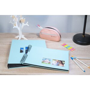 Exacompta spirálové fotoalbum MILANO Zelené 32x22 cm 50 černých stran 250g/m²