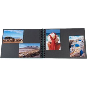 Exacompta spirálové fotoalbum MILANO Zelené 32x22 cm 50 černých stran 250g/m²