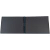 Exacompta spirálové fotoalbum MILANO Blue 32x22 cm 50 černých stran 250g/m²