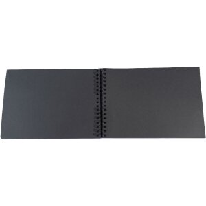 Exacompta spirálové fotoalbum MILANO 32x22 cm 50 černých stran Scrapbooking