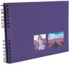 Exacompta spirálové fotoalbum MILANO 32x22 cm 50 černých stran Scrapbooking
