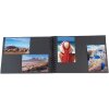 Exacompta spirálové fotoalbum MILANO 32x22 cm 50 černých stran Scrapbooking