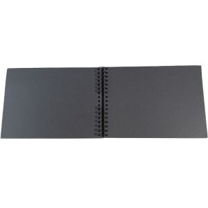 Exacompta spirálové fotoalbum MILANO 32x22 cm 50 stran černé pro scrapbooking
