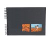 Exacompta spirálové fotoalbum MILANO 32x22 cm 50 stran černé pro scrapbooking
