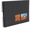 Exacompta spirálové fotoalbum MILANO 32x22 cm 50 stran černé pro scrapbooking