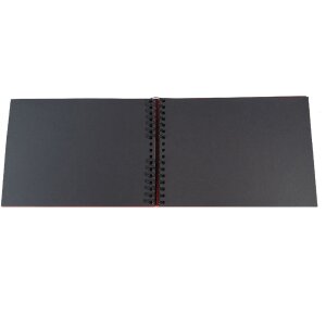 Exacompta spirálové fotoalbum MILANO 32x22cm 50 černých stran pro 150 fotografií