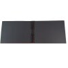Exacompta spirálové fotoalbum MILANO 32x22cm 50 černých stran pro 150 fotografií